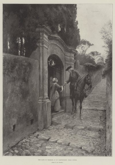 The Gate of Promise at St Barthelemy, near Cimiez by Amedee Forestier